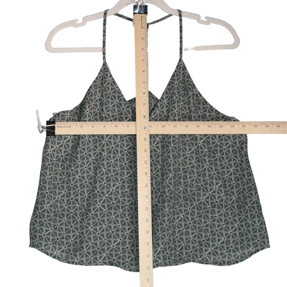 Wet Seal Green Tank Top Cami Womens M Boxy Cropped Spaghetti Strap Racerback - Picture 6 of 9